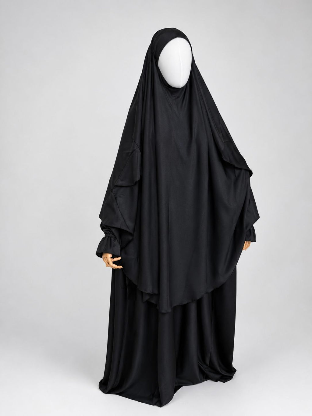 BLack Khimar + Niqab Set