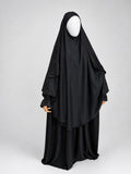 BLack Khimar + Niqab Set