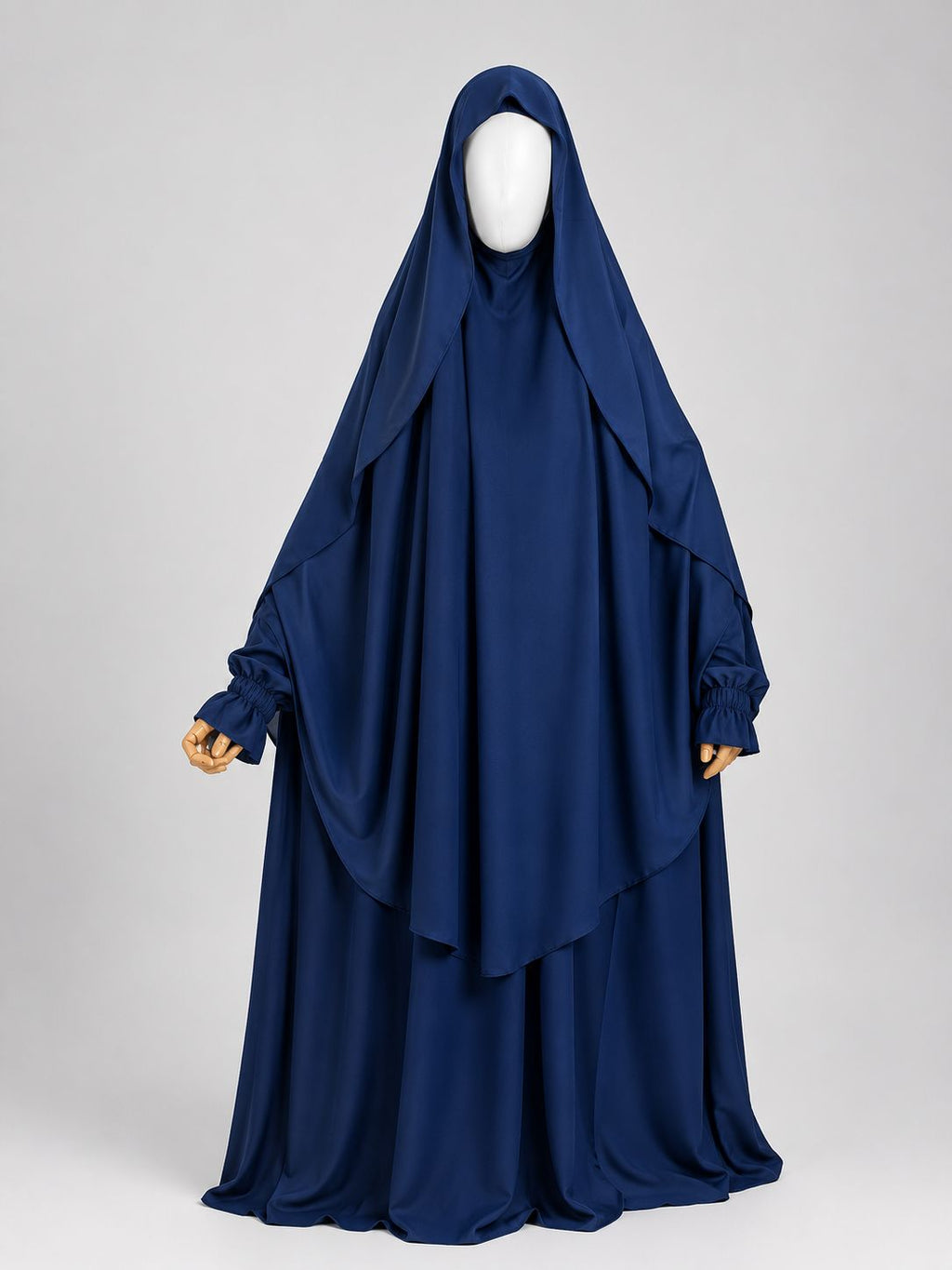 Navy Blue Khimar + Niqab Set