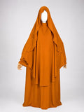 Orange Khimar + Niqab Set